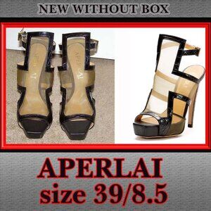 New 💋 sexy 8.5/39 Aperlai leather & mesh heels